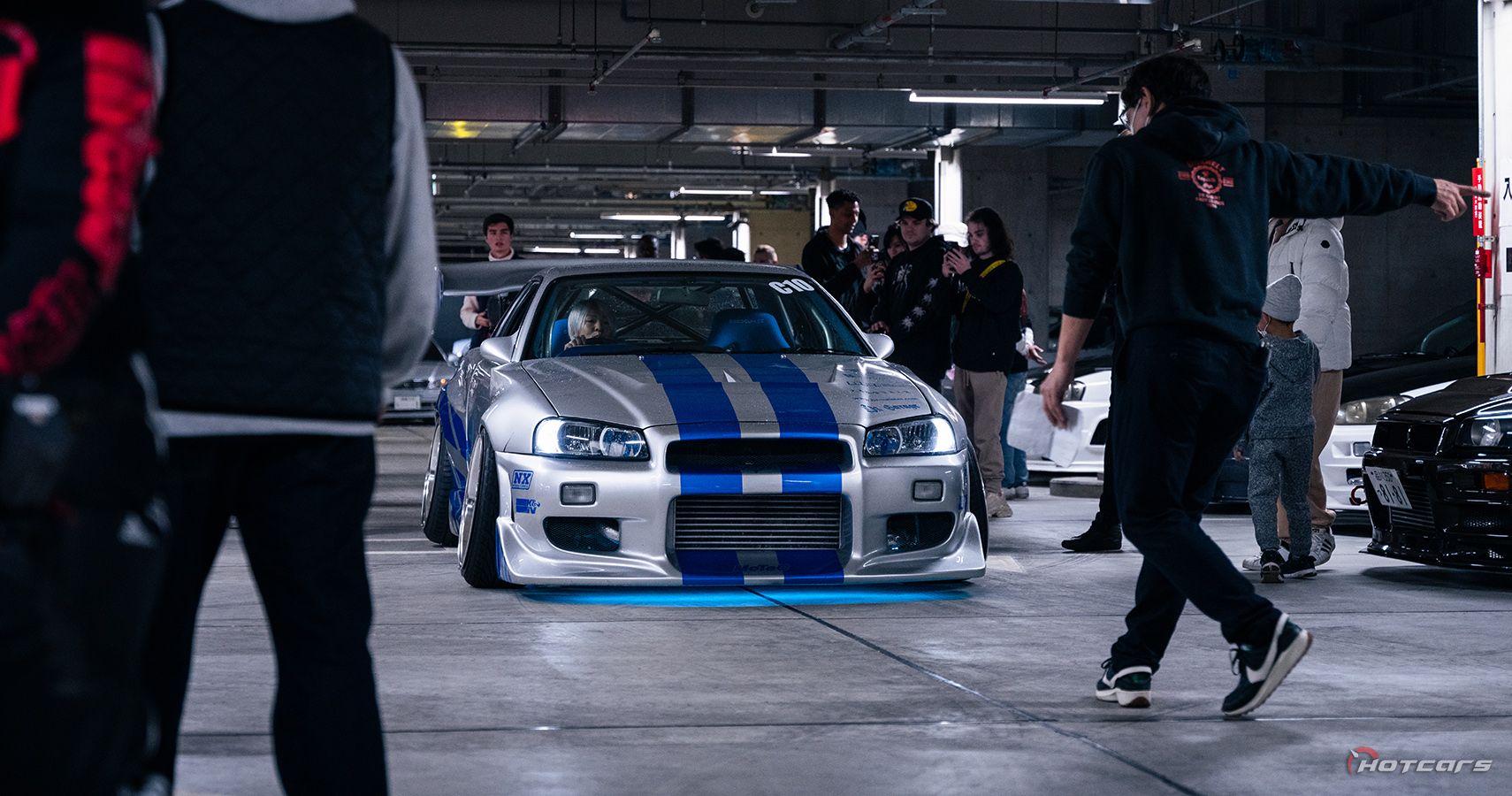 Front shot modified GT-R R34 Fast & Furious replica