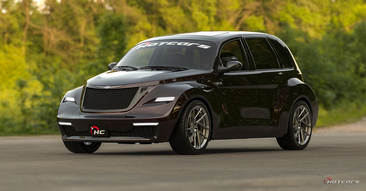 Black New Chrysler PT Cruiser Concept Render
