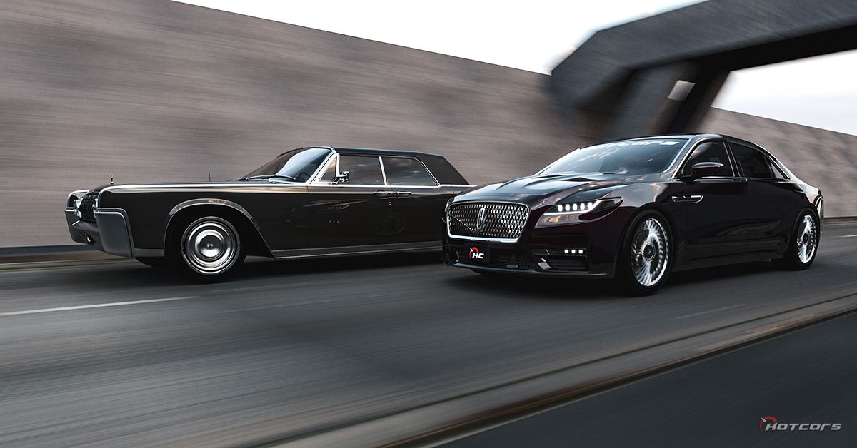 HotCars Car Renders Lincoln Continental, old and new cars side by side
