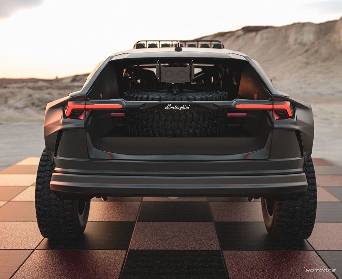 Lamborghini Urus Baja, rear profile view