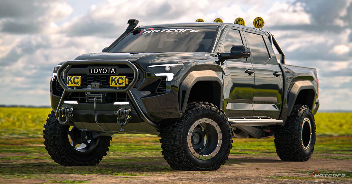Toyota Tacoma OFFROAD VERSION render, front quarter view