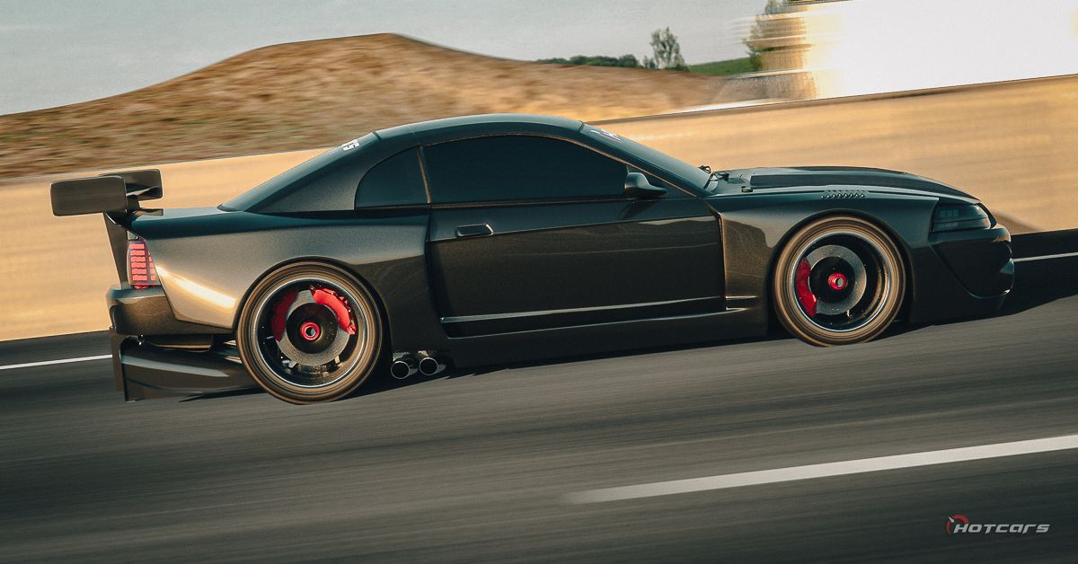 verde 2003 ford mustang svt cobra terminator restomod render emmanuel