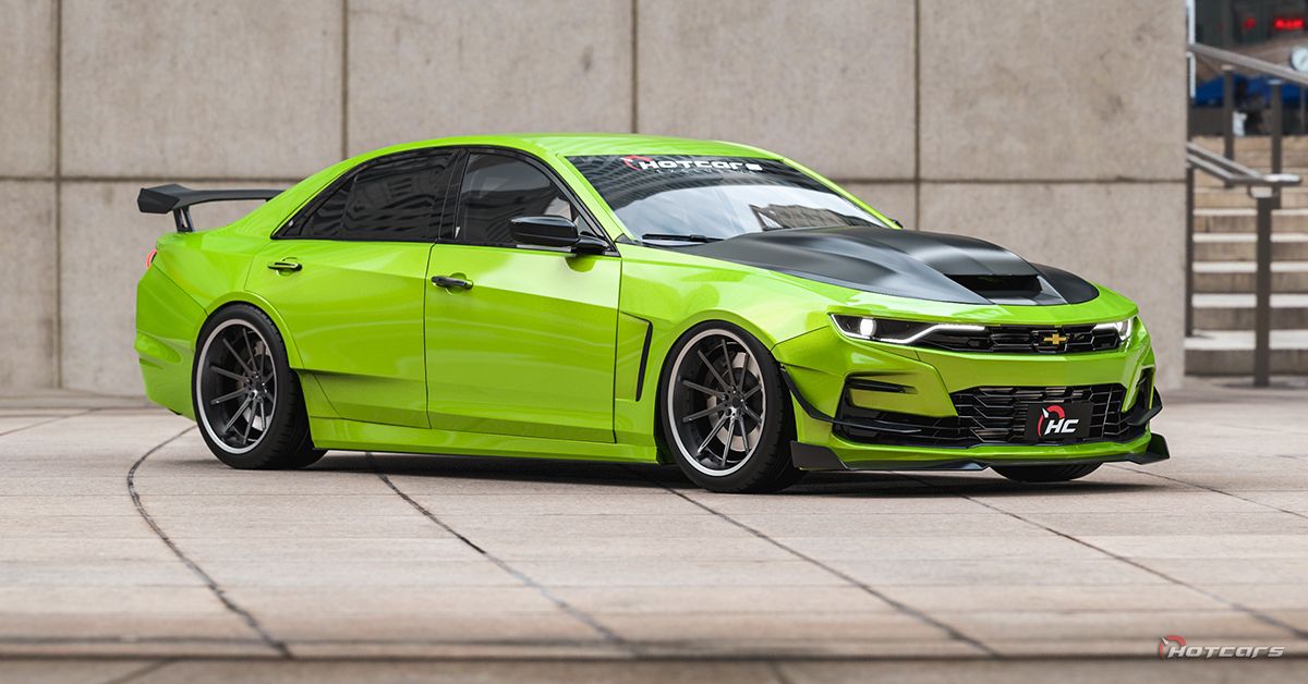 How Our 2024 Camaro ZL1 4Door Muscle Car Render Can Be Chevrolet's