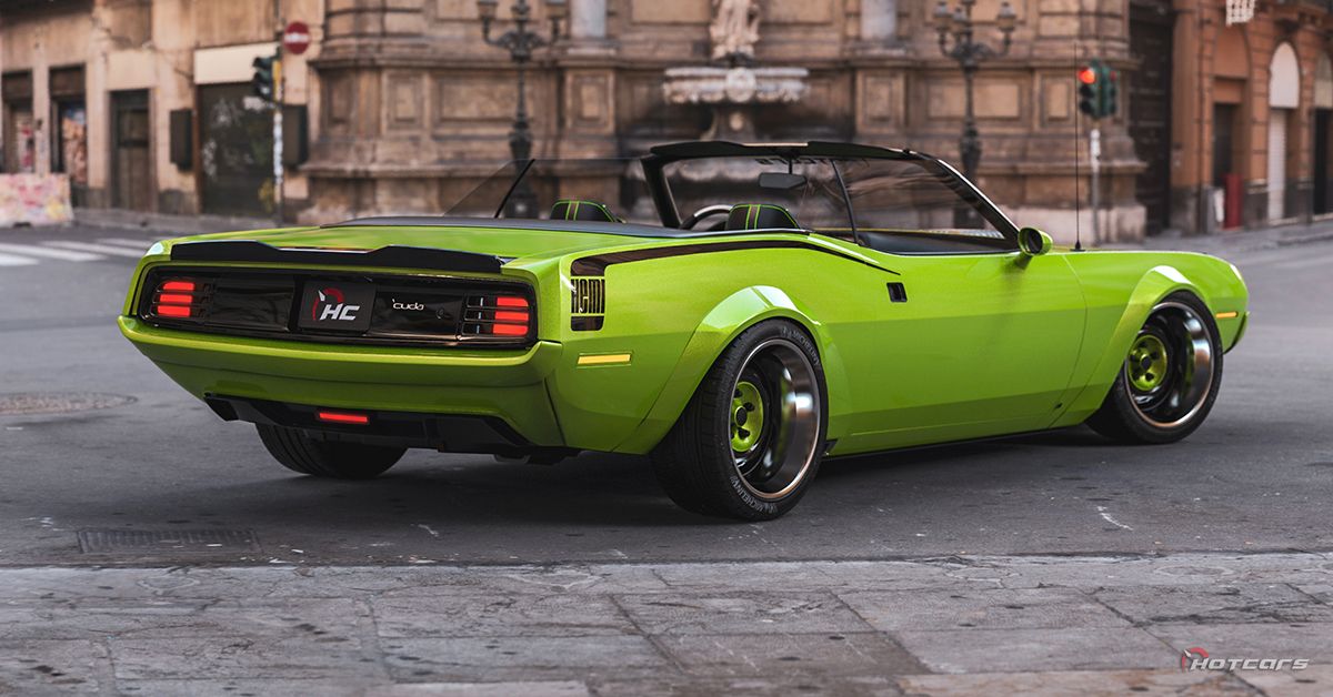 This 1971 Plymouth Hemi ‘Cuda Restomod Render Transforms A Million-Dollar Muscle Car