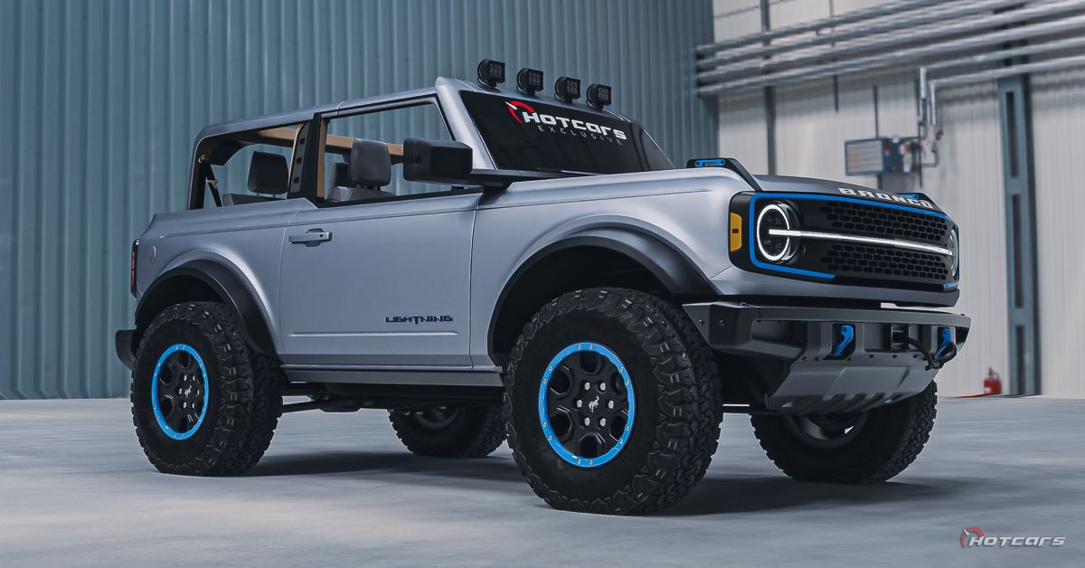 Electric 2025 Ford Bronco Lightning Concept Packs Extra Batteries And A