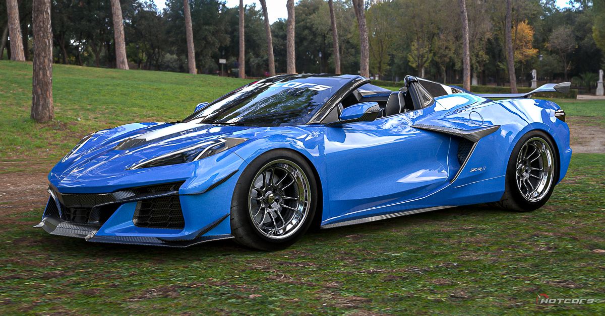 Chevrolet Corvette C8 ZR1 Convertible, front quarter view