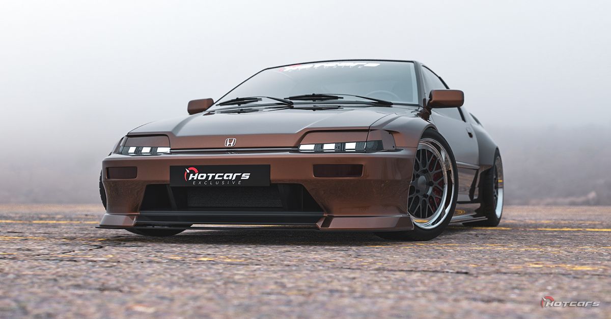 The Honda CR-X Restomod In This Render Is The 2-Door Coupe The