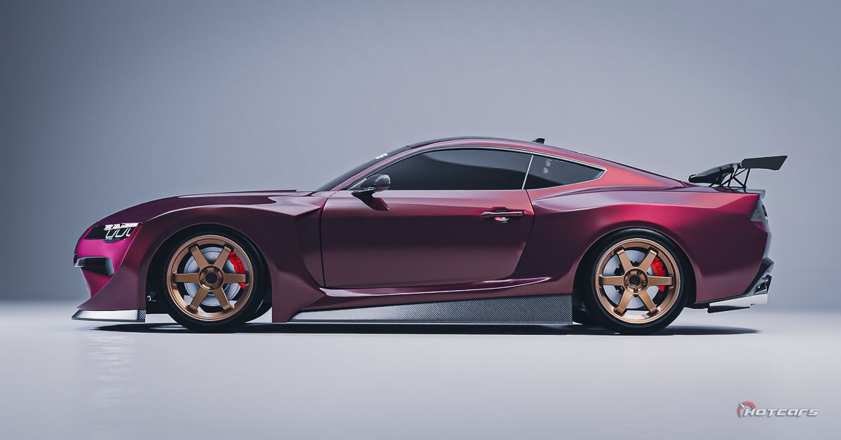 2024 Mustang Dark Horse JDM, vista de perfil lateral