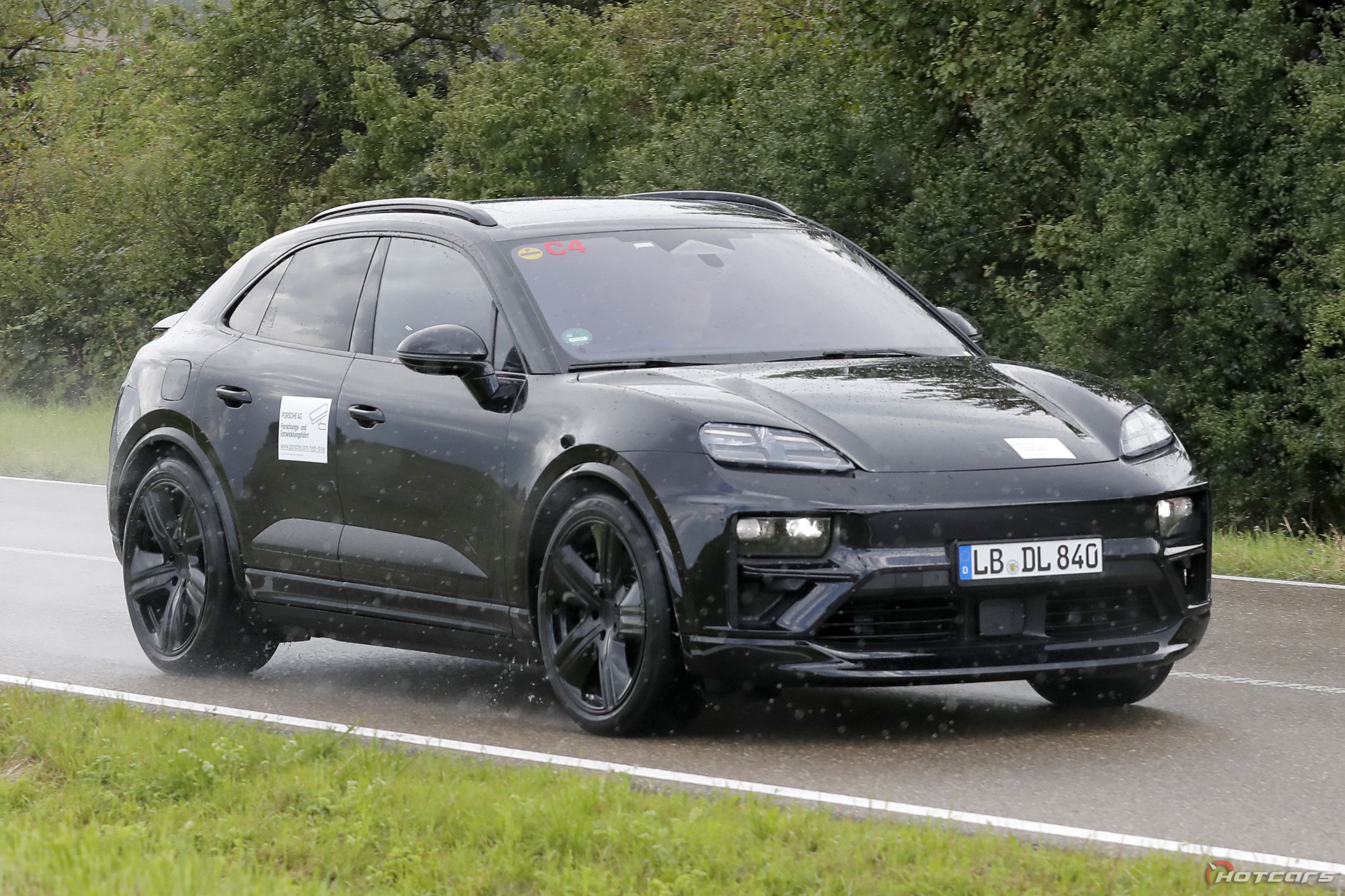 See The 2024 Porsche Macan EV Caught Out In The Wild Sporting A Taycan ...