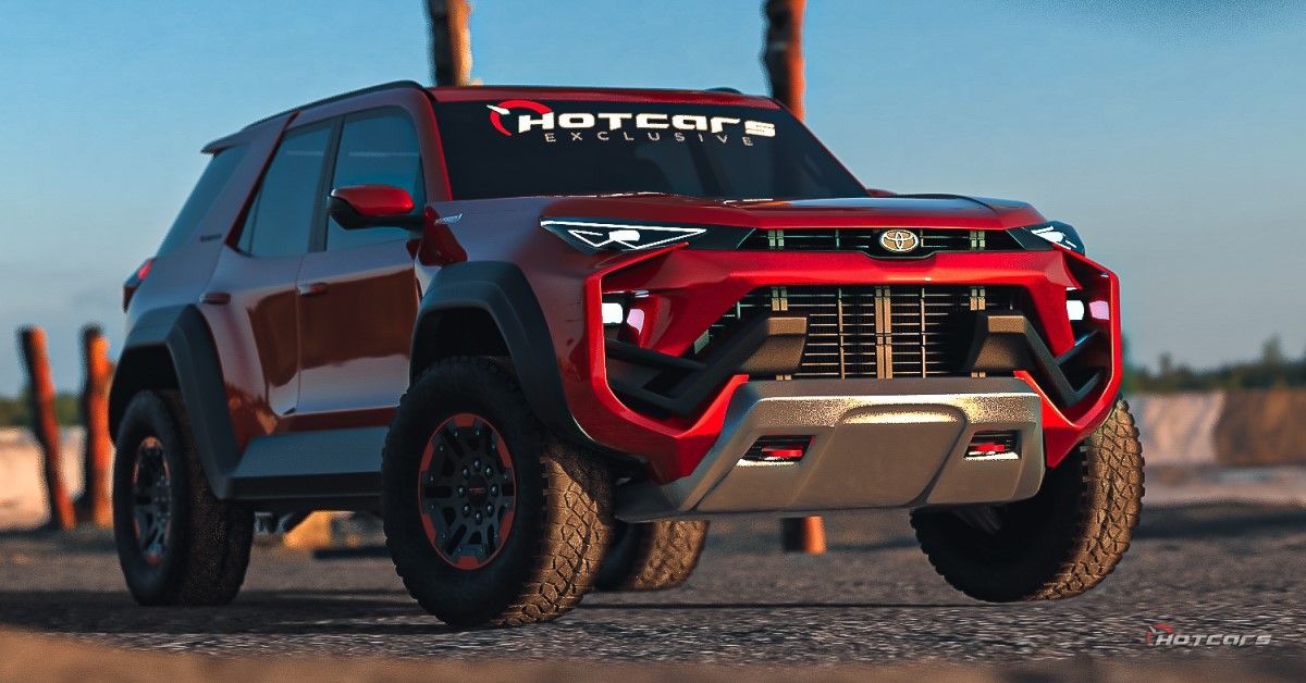2025 Toyota 4Runner Hybrid renderizando vista frontal do terceiro trimestre