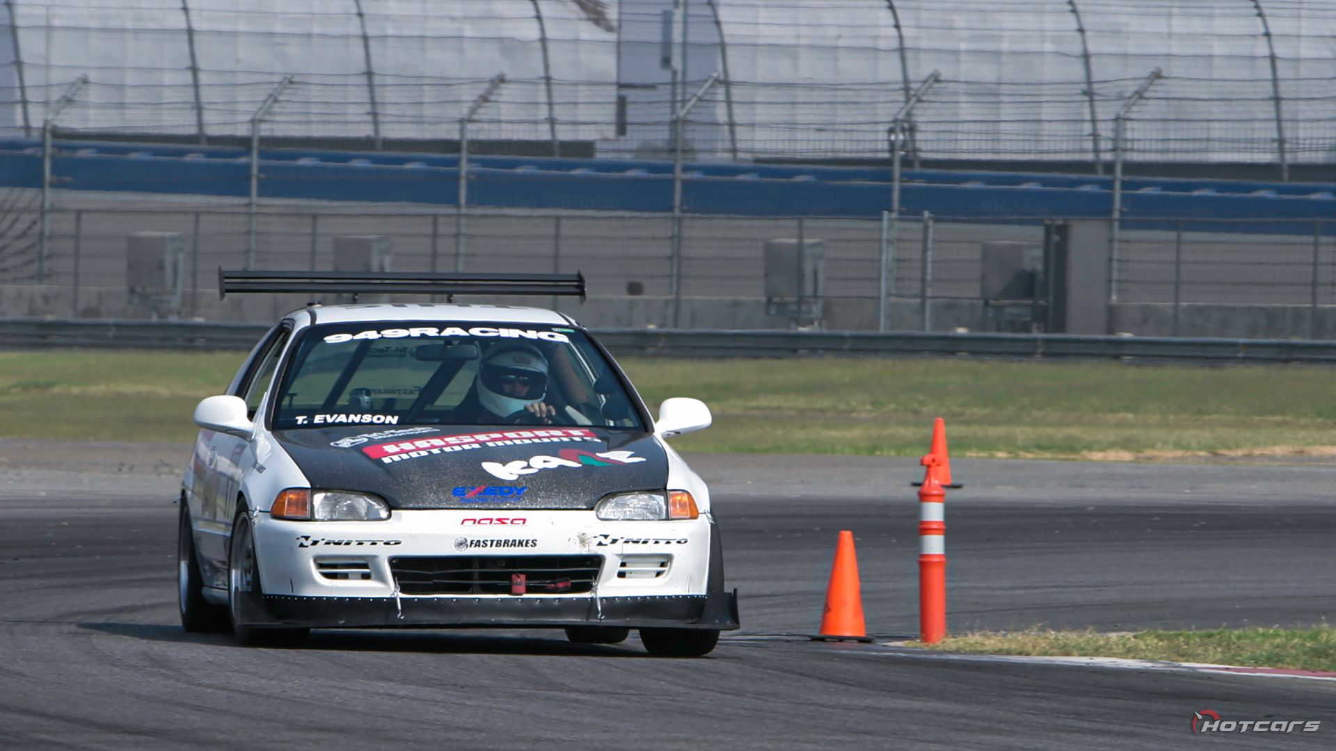 EG Honda Civic Hatchback branco modificado