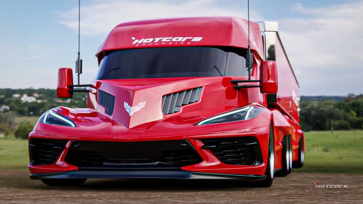 What Would a Corvette Semi-Truck Look Like?