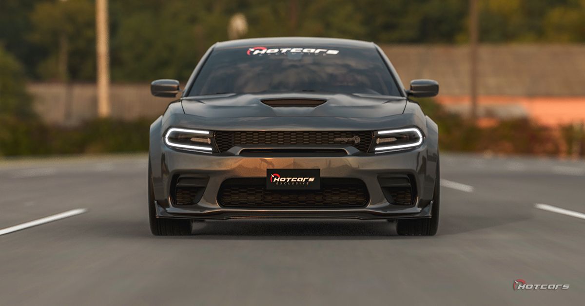 HotCars Car Renders Dodge Charger Hot Hatch, front profile view