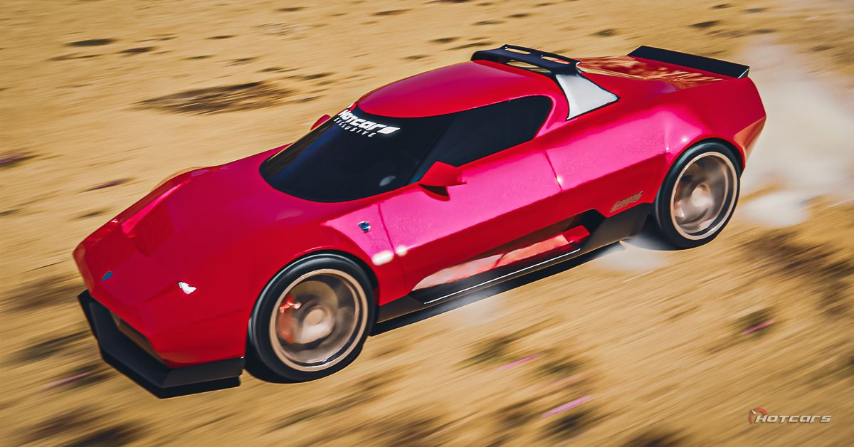 HotCars Car Renders Lancia Stratos Versão Moderna, vista frontal