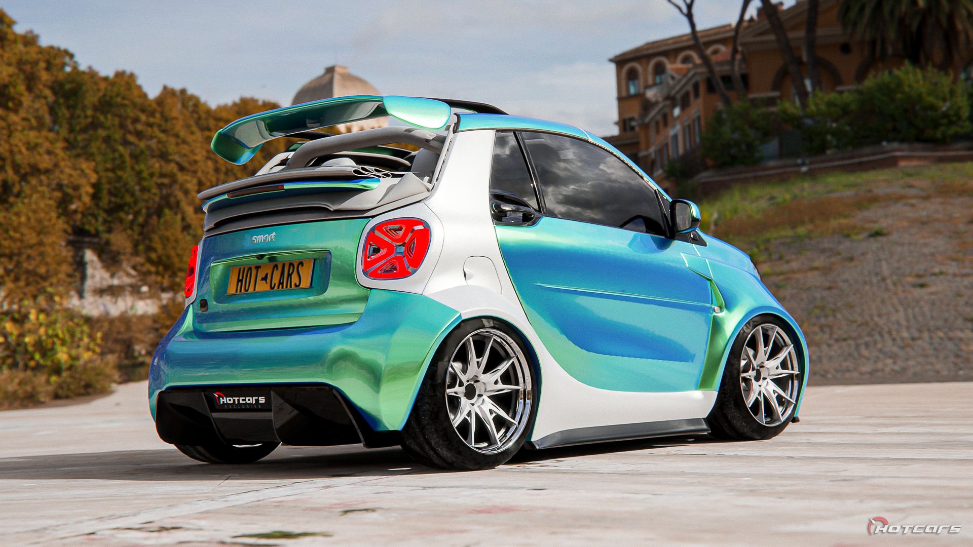 HotCars Car Renders Smart fortwo, rear quarter view