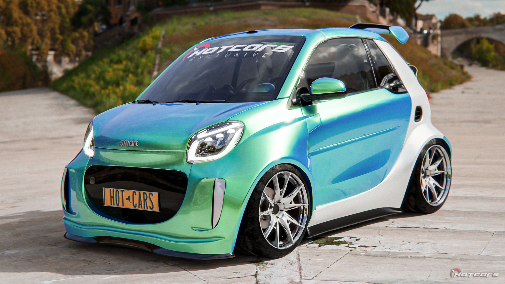 HotCars Car Renders Smart fortwo, front quarter view