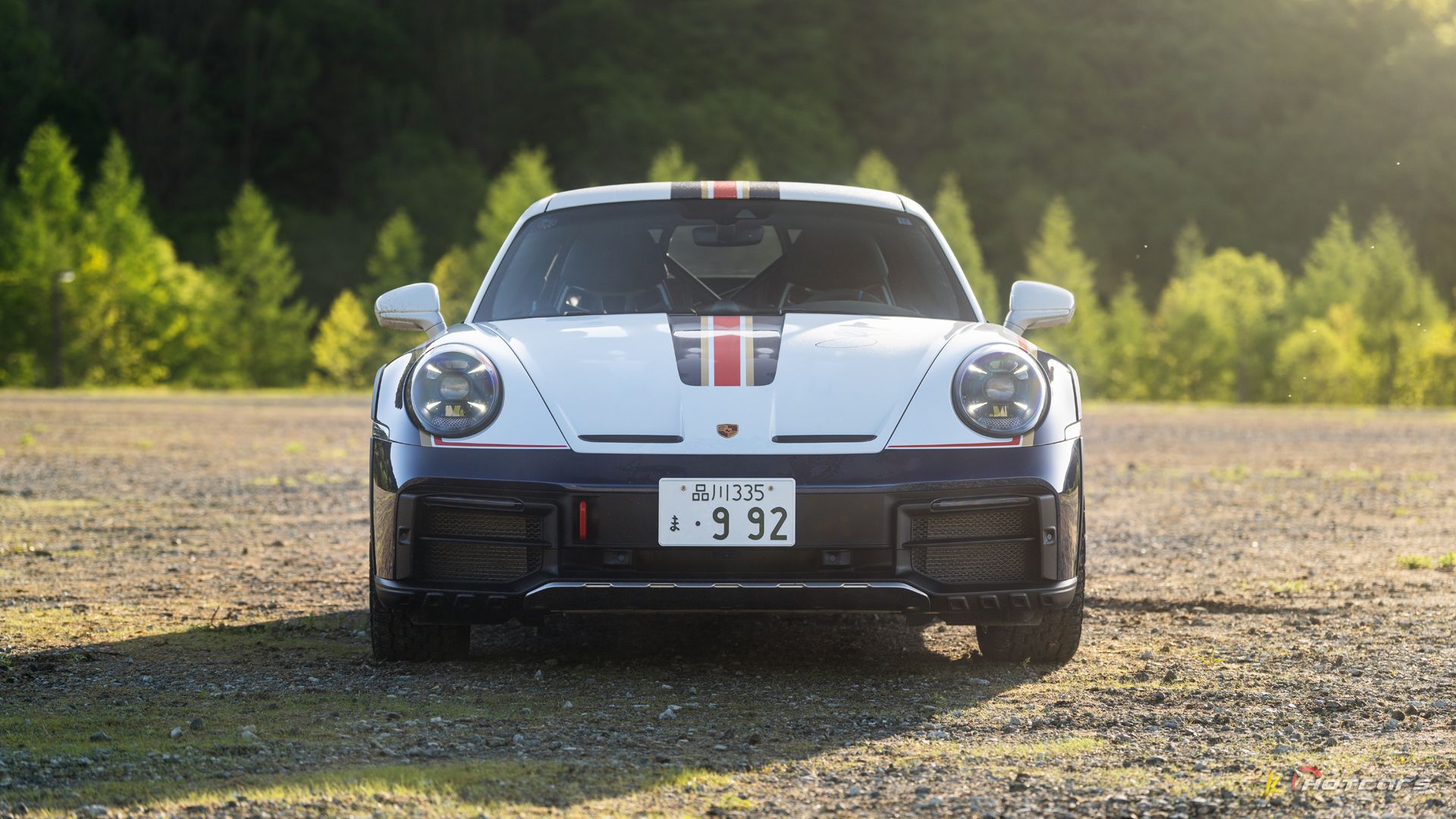 Frente do Porsche 911 Dakar